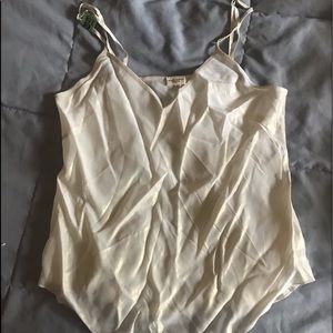 See through white glitter blouse